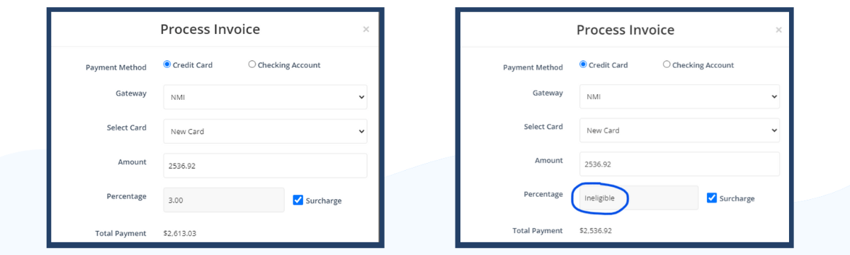 How to surcharge in Chargezoom